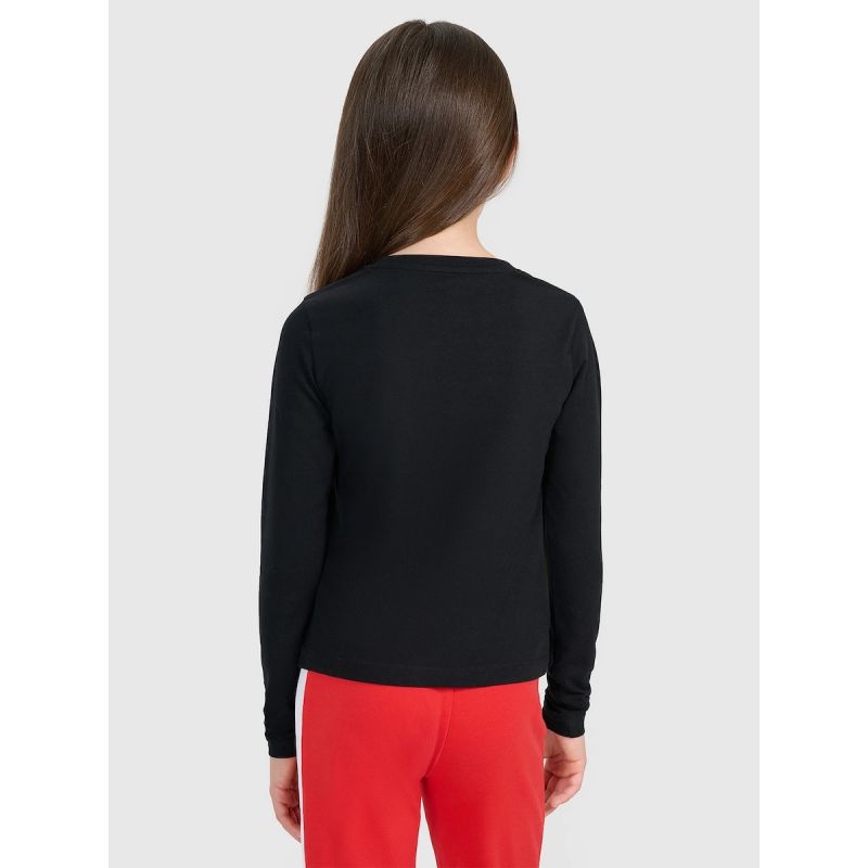 Girls’ Plain Slim-Fit Long-Sleeve Shirt 4F 4FJRAW25TLONF603-20S