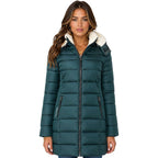 Geographical Norway CARENNE DGREEN DB LADY 0116 Women's Parka (WZ5516F/GN-DARK GREEN)