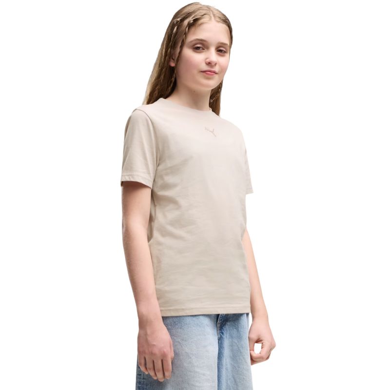 Puma ESS Centered Cat Logo Tee Beige 692972 82