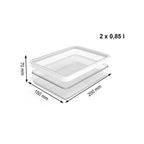 Rotho Multibag Loft Style 25L trans/white Dla zwierząt/Miski, pojemniki i poidełka (uniwersalne) Your Sports Performance