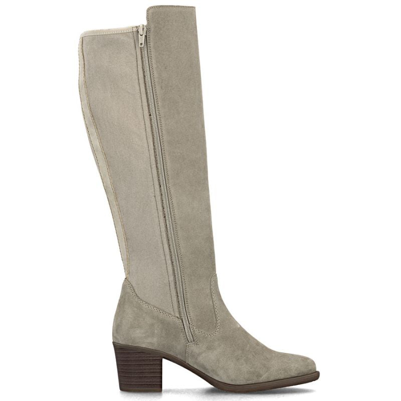Women's leather insulated high-heeled boots, beige, Rieker Y2050-60
