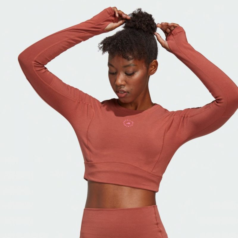 T-shirt adidas by Stella McCartney Truestrengh Crop Longsleeve Top W HR2196 Clothing/Training Adidas