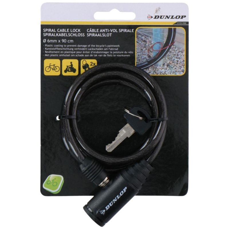 Dunlop bicycle lock 0.6x90 cm 1049670 Accessories/Bicycle/Akcesoria rowerowe Your Sports Performance