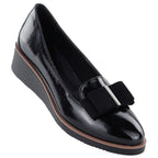 Women's patent leather high-heeled shoes, black, Vinceza 58630 To be categorized Your Sports Performance