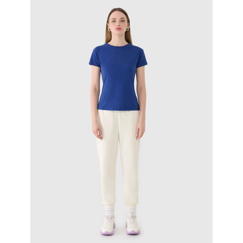 Women's slim T-shirt with print 4F 4FWMM00TTSHF2674-31S 4f