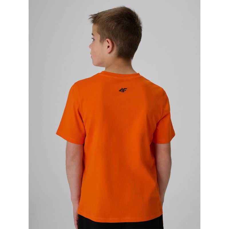 Boy's regular printed T-shirt 4F 4FJRSS26TTSHM4278-70S