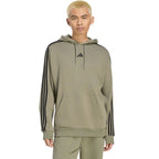 Men's adidas Essentials 3-Stripes French Terry Hoodie Olive KY4204