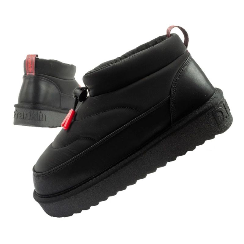 D.Franklin women's snow boots winter fashionable insulated ankle boots black D.Franklin