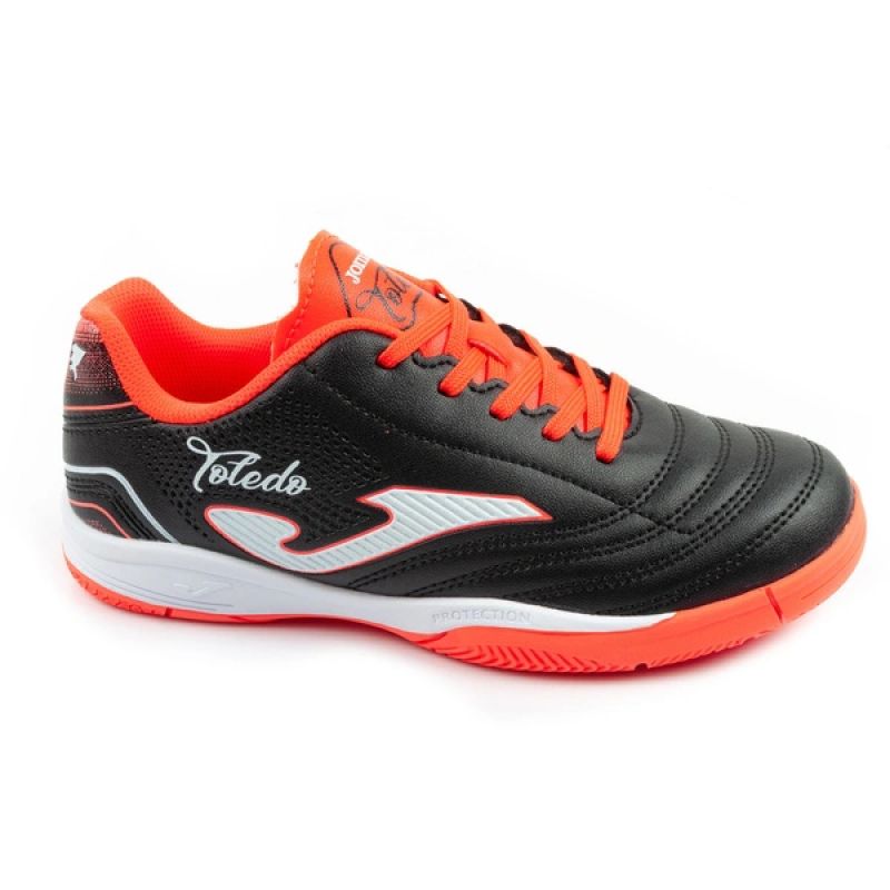 Joma Toledo JR 2601 indoor football boots for kids, black Joma