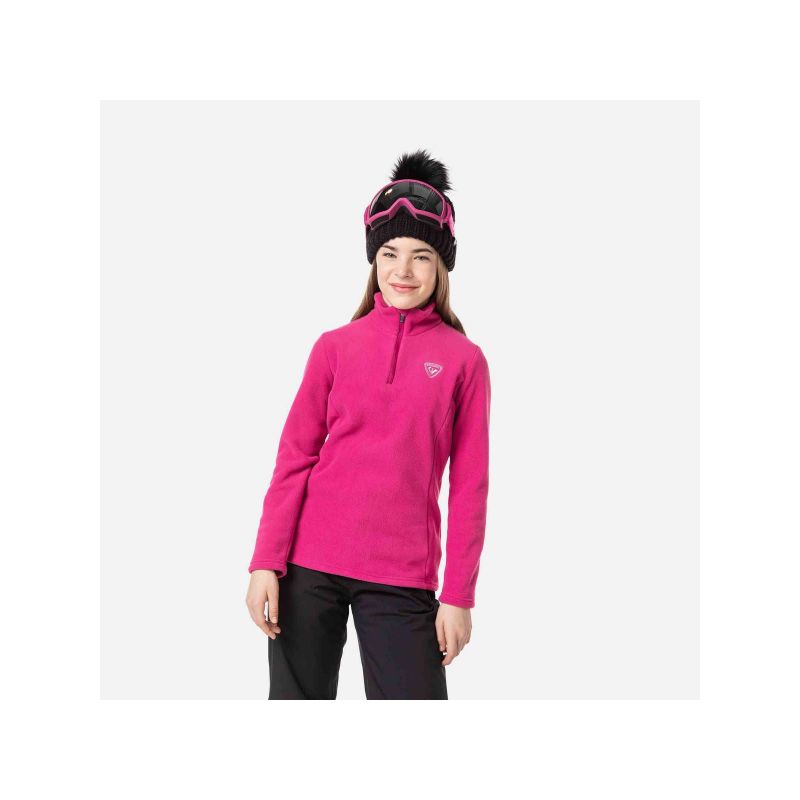 Rossignol Girl 1/2 Zip Fleece Sweatshirt Pink Import z PMSport Your Sports Performance