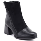 Women's insulated ankle boots with a block heel, black M.Daszyński SA269-5
