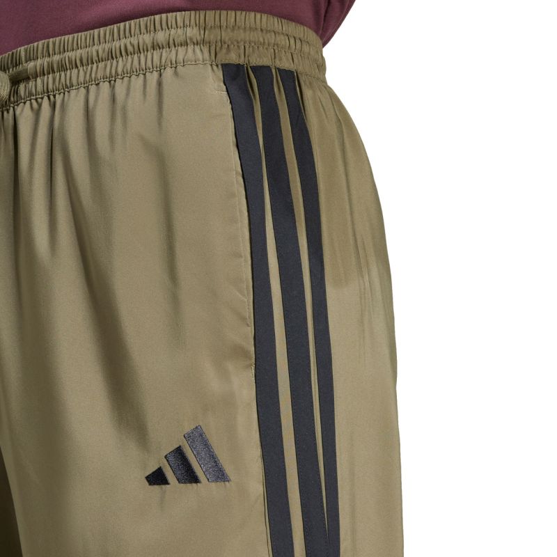 Men's adidas Essentials 3-Stripes Stanford Open Hem Pants Olive JE6401