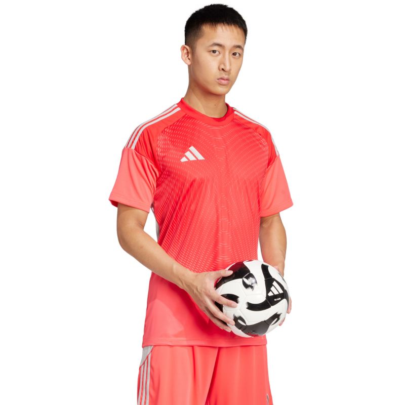 adidas Tiro 25 Competition Jersey Short Sleeve Men's Goalkeeper Shirt Red JI9717 Clothing Your Sports Performance