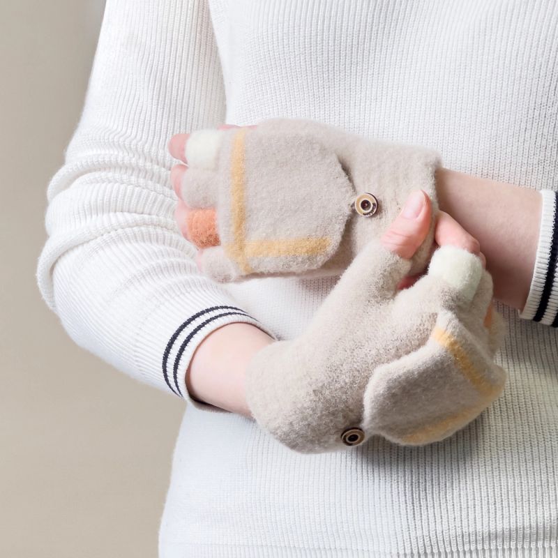 Women's/children's winter phone gloves - white Hurtel