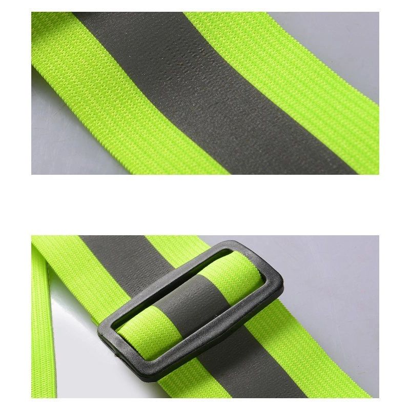 Adjustable reflective harness for running bike - black