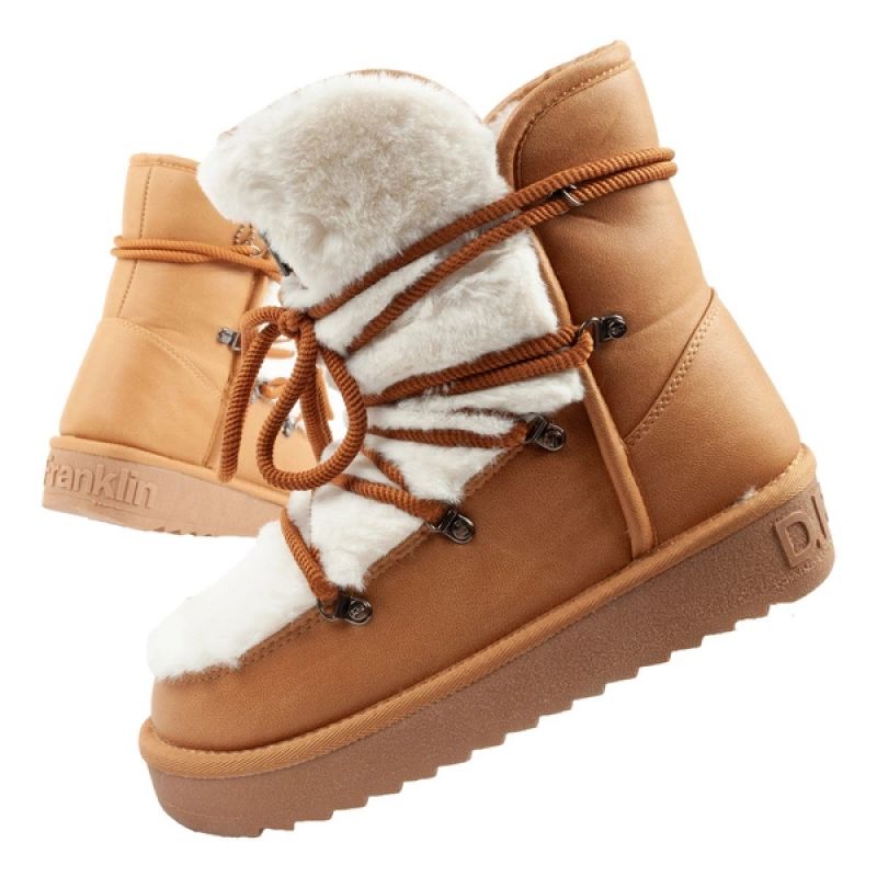 D.Franklin women's winter snow boots, fashionable fur lining, high D.Franklin