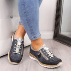 Women's openwork navy blue sports shoes Rieker N42P6-14 To be categorized Your Sports Performance