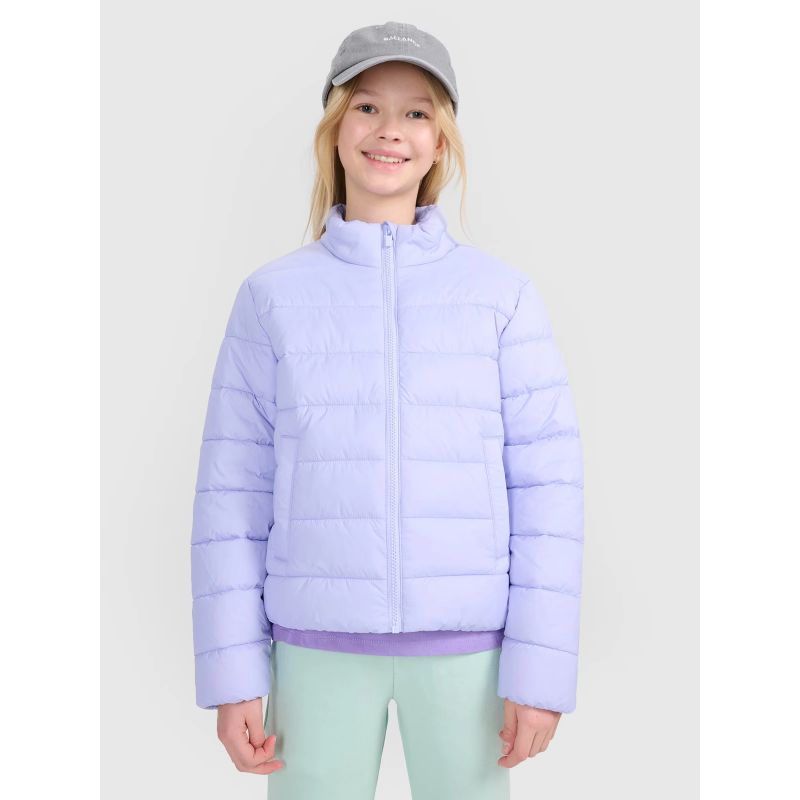 Girls' down jacket with synthetic filling 4F 4FJWSS25TDJAF515-52S *Kategoria tymczasowa Your Sports Performance