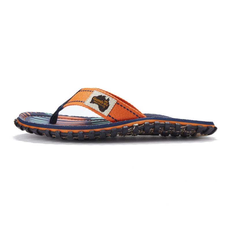 Gumbies unisex flip-flops ISLANDER FLIP-FLOP TANGERINE BURST