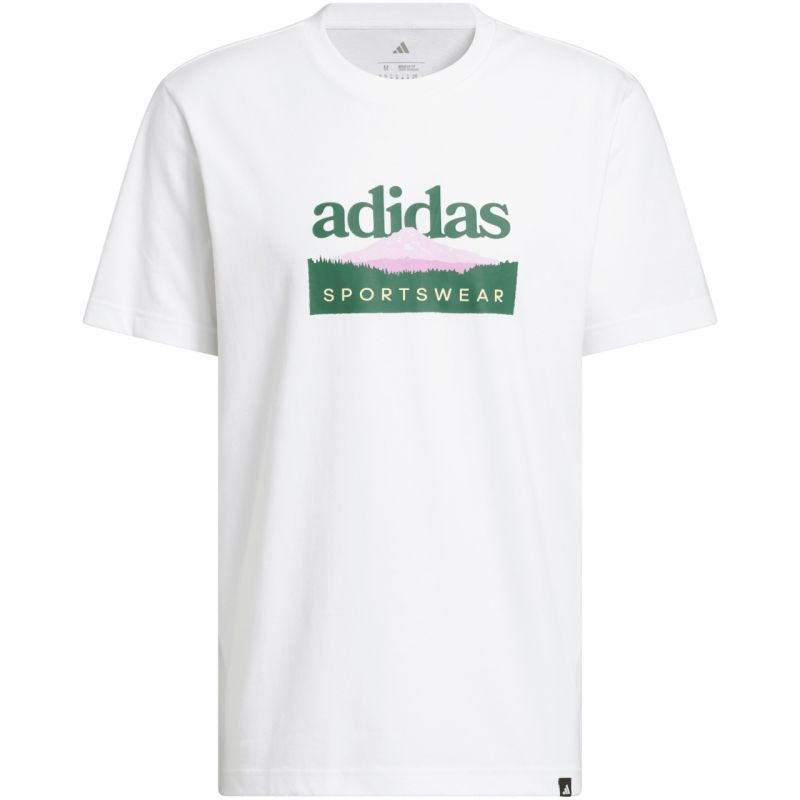 adidas Sportsman Mountain Graphic Men's T-Shirt White KC9254