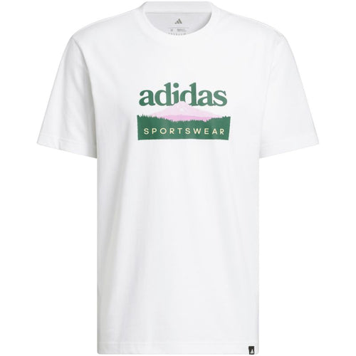 adidas Sportsman Mountain Graphic Men's T-Shirt White KC9254 adidas