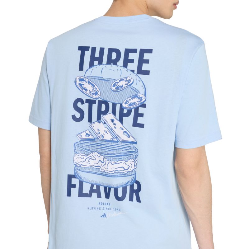 Men's adidas Burger Flavor Graphic T-shirt light blue KT9731