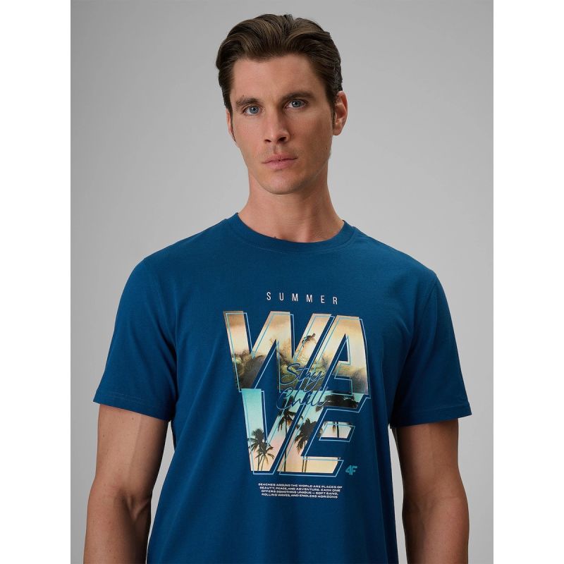 Men's regular printed T-shirt 4F 4FRSS26TTSHM4306-46S 4f