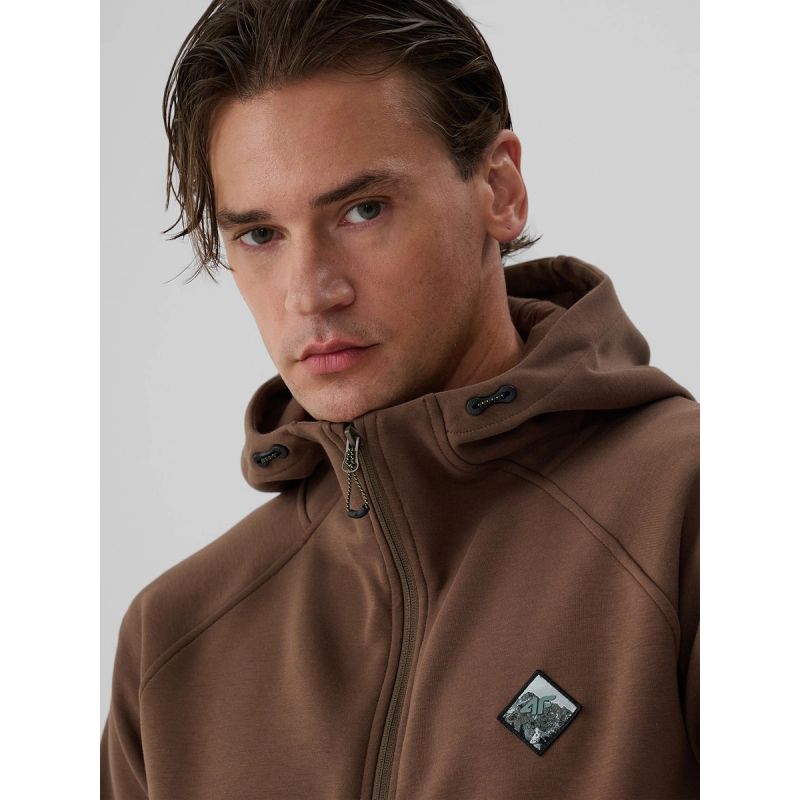 Men's regular hooded sweatshirt 4F 4FRAW26TSWSM3161-81S