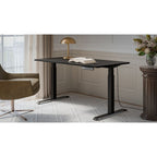 Desk with electric height adjustment MOON LONG 150x80x72-120 black Biurka/Biurka nowoczesne Your Sports Performance