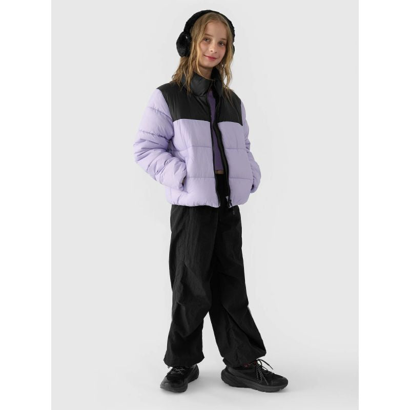 Girls' down jacket with synthetic filling 4F Junior 4FJWAW24TDJAF452-51S *Kategoria tymczasowa Your Sports Performance