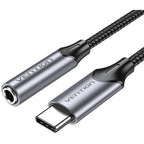 Vention USB-C to 3.5mm Headphone Jack Audio Adapter with DAC Aluminum Alloy 1m Kable i adaptery/Adaptery, przejściówki Your Sports Performance