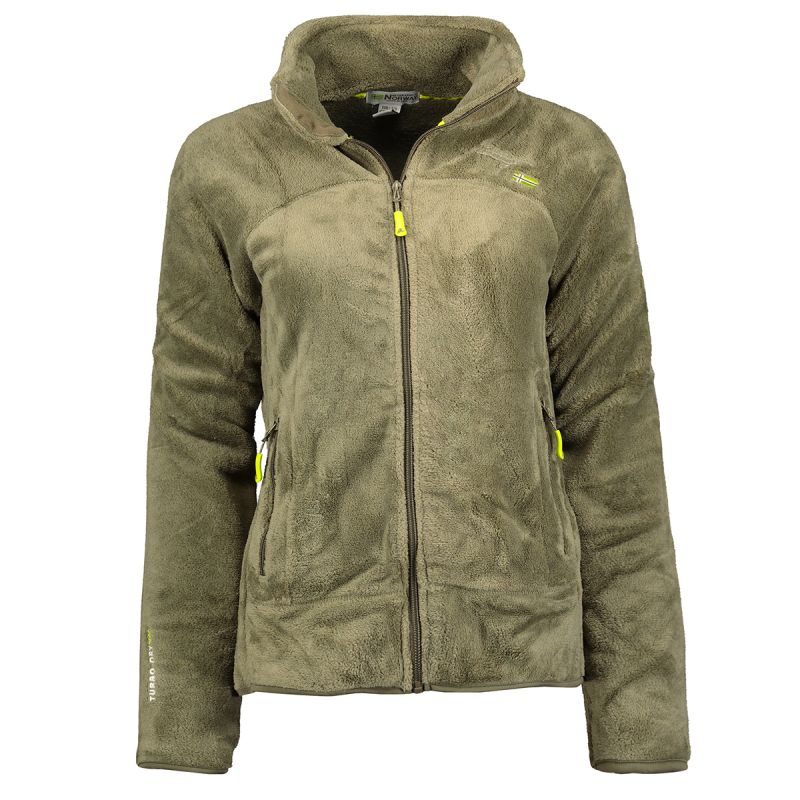 Geographical Norway Women’s Fleece Jacket UPALINE OLIVE DB LADY 047-1 (WZ4071F/GN-OLIVE)
