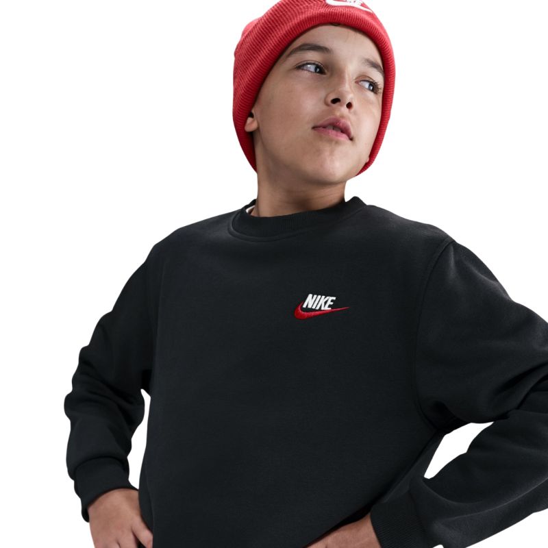 Nike Sportswear Club Fleece Kids' Sweatshirt Black FD3006 012 To be categorized Your Sports Performance