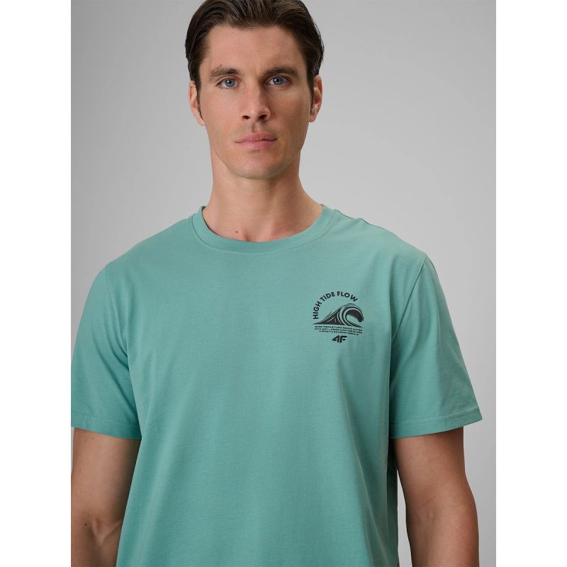 Men's relaxed T-shirt with print 4F 4FRSS26TTSHM4296-47S