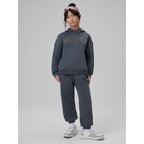 Girls' loose sweatshirt with hood 4F 4FJRSS26TSWSF2627-22S