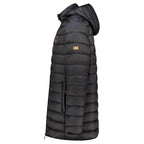 Geographical Norway men's jacket AMIGOMAP LONG HOOD DB BLACK MEN 233 BLACK (WZ5085H/GN-NOIR) Geographical Norway