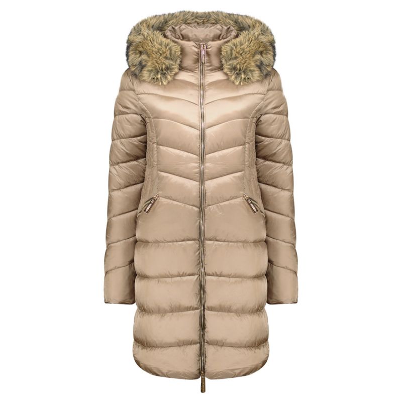 Women’s parka Geographical Norway BOLOLITA TAUPE DB LADY 0116-1 (WZ7487F/GN-TAUPE)