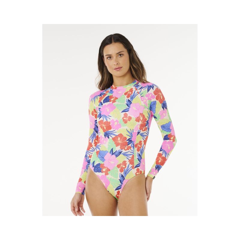 Women's RIP CURL Party Wave Upf Surf Suit multicolor