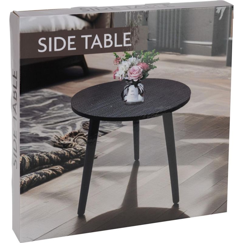COFFEE TABLE 40x40x41CM BLACK WOODEN TABLETOP Home and Garden/Equipment Your Sports Performance