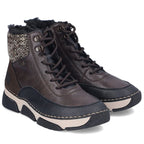 Waterproof Women’s Brown Platform Ankle Boots Rieker 45956-25
