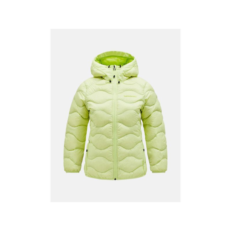 Peak Performance W Helium Down Hood Jacket Yellow Import z PMSport Your Sports Performance