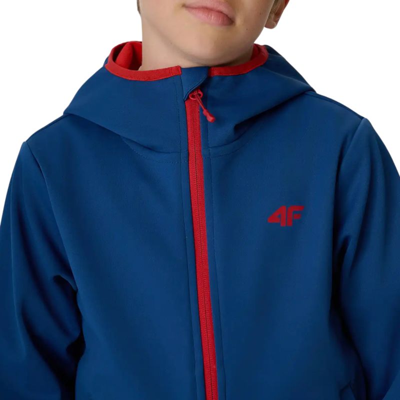 Boys’ 4F M598 Softshell Jacket, Dark Navy 4FJWAW26TSOFM598 30S