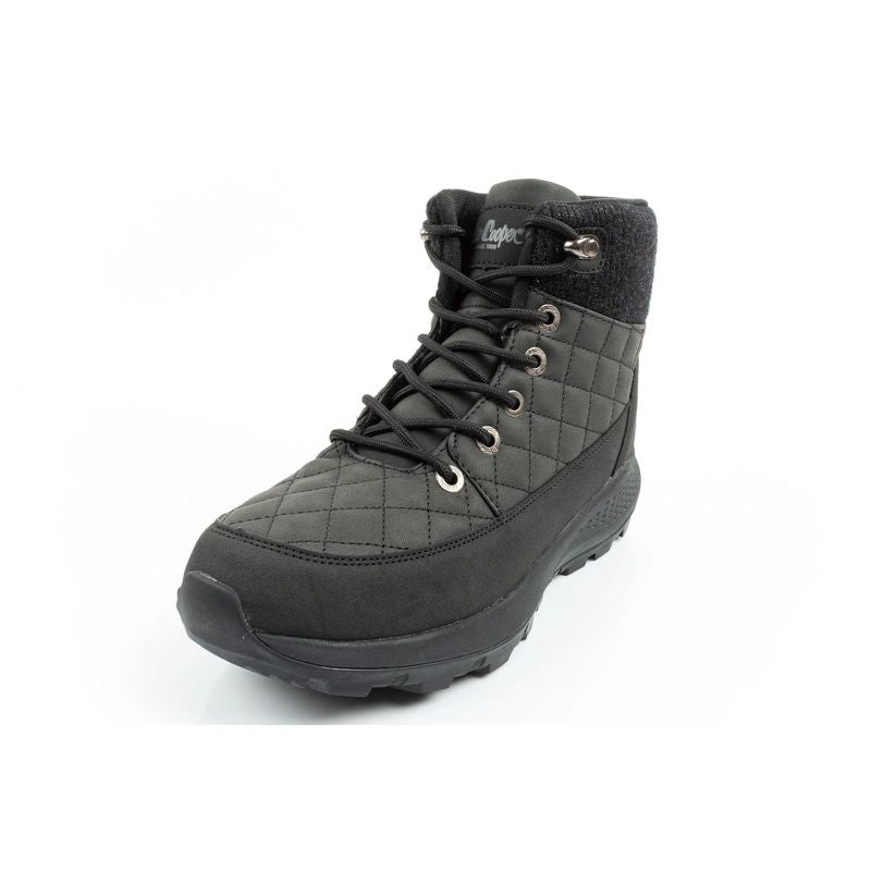 Lee Cooper women's winter hiking sports shoes, insulated, black, eco-leather Lee Cooper