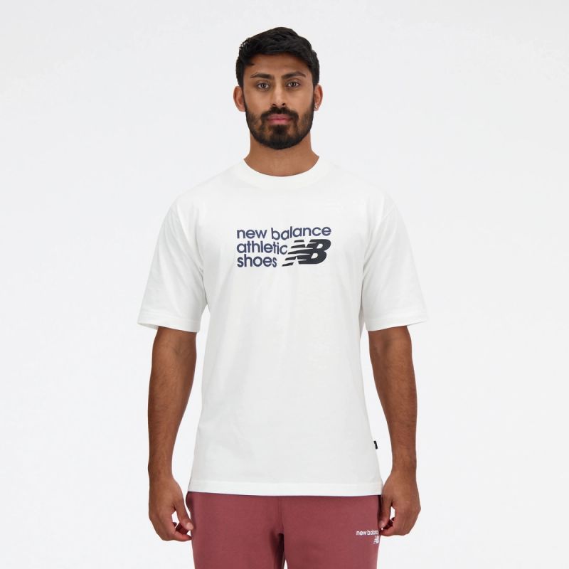 New Balance S/S Brand T-Sh M MT41524WT T-shirt Clothing/Lifestyle/T-shirts/New Balance New Balance