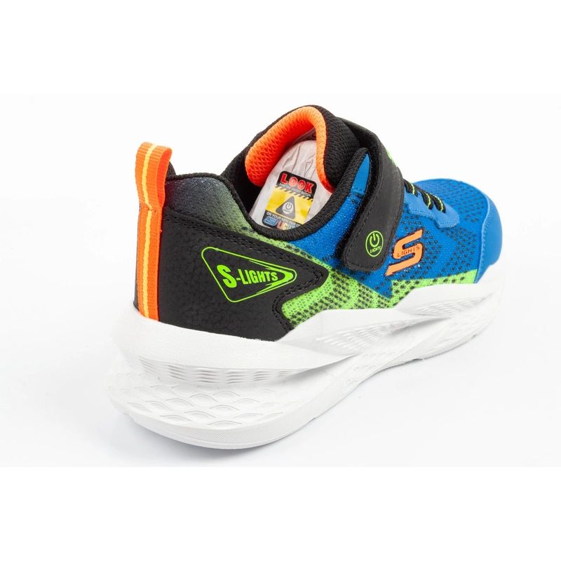 Skechers Meteor-Lights LED Children's Sports Shoes for Boys with Velcro