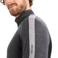 Icebreaker M Zoneknit 260 LS Half Jet H/BLK Men's Thermal T-Shirt Gray (IB0A56HF585) In preparation Your Sports Performance
