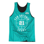 Men's Mitchell & Ness Reversible Tank Top San Antonio Spurs Tim Duncan Mitchell & Ness