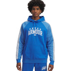 Men's Under Armour Rival Fleece Colorblock Hoodie Blue 6003958 402 Clothing Your Sports Performance