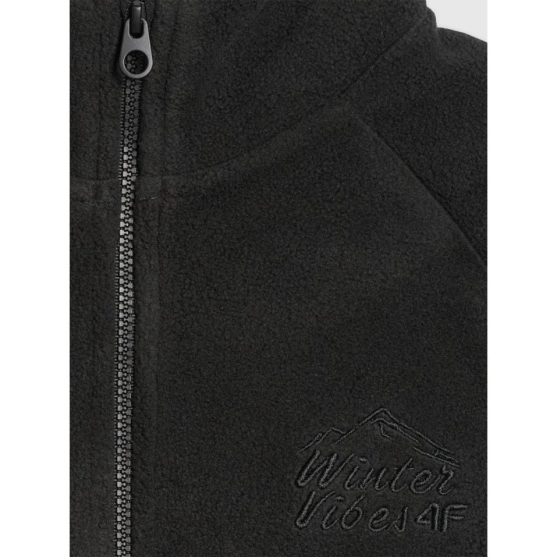 Regular fleece with stand-up collar for boys 4F 4FJRAW25TFLEM490-20S *Kategoria tymczasowa Your Sports Performance