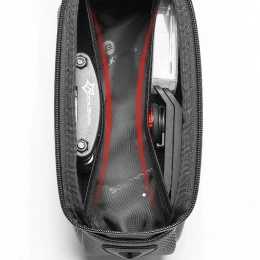 Rockbros B68-1 frame-mounted bicycle bag with phone pocket, 1.7l, black Import z Action/Rowery i akcesoria/Torby i sakwy Your Sports Performance